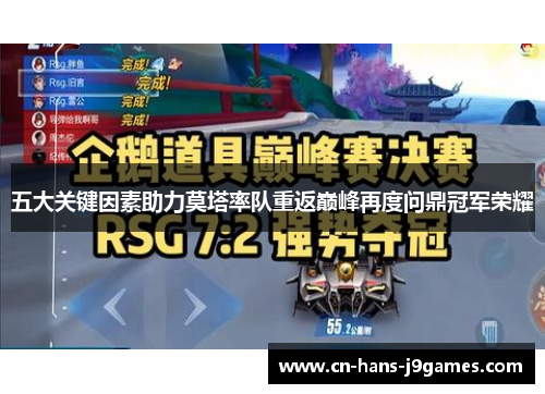 五大关键因素助力莫塔率队重返巅峰再度问鼎冠军荣耀